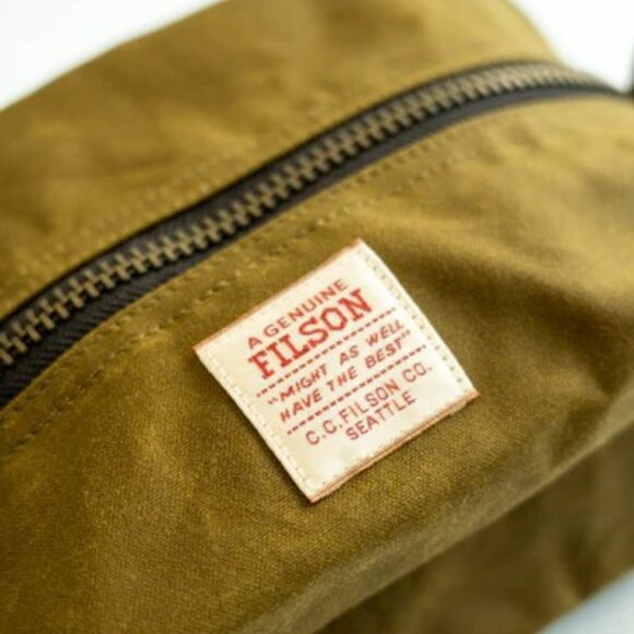 Filson Tin Cloth Travel Kit, Dark Tan - Picture 2 of 10